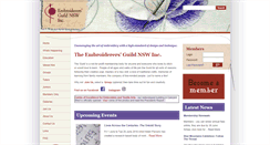 Desktop Screenshot of embroiderersguildnsw.org.au